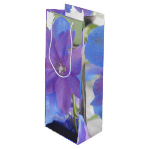 Bolsa Para Vino Bowen Bowen, "Gaye Elise Beda", "Flor azul/violeta