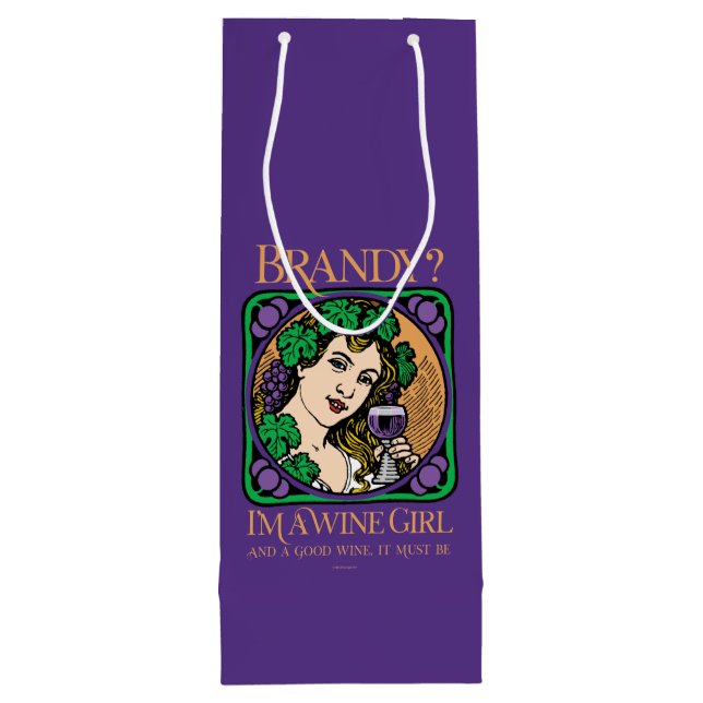 Bolsa Para Vino Brandy (soy chica de vinos) (Reverso)