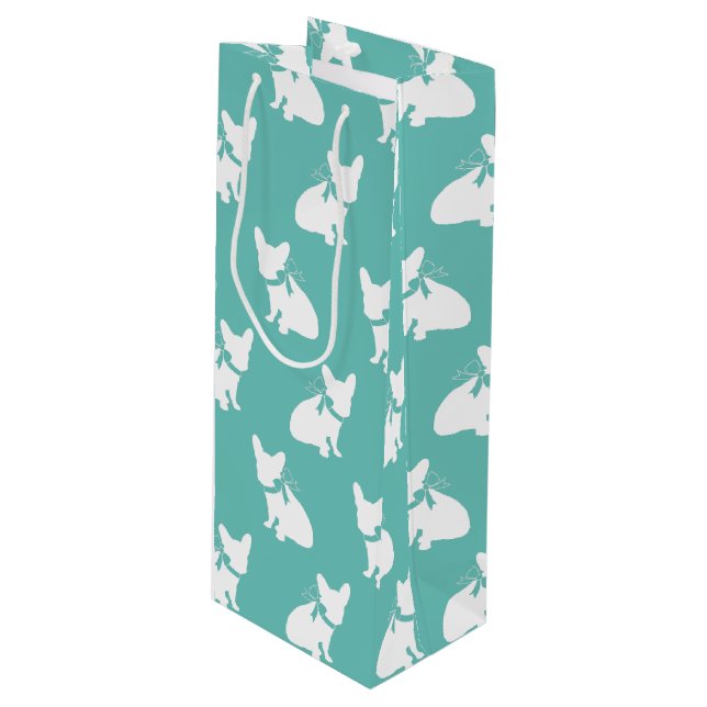 Bolsa Para Vino Bulldog francés Perro francés cachorro francés (Angulo Anverso)