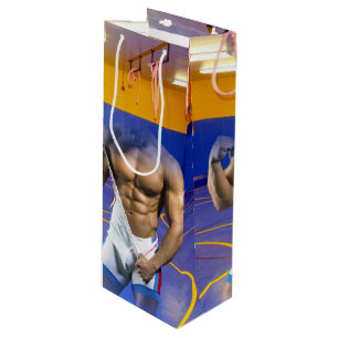 Bolsa Para Vino bulto muscular de hombre de SlipperyJoe's abdomina