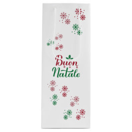 Bolsa Para Vino Buon Natale Italia Feliz Navidad
