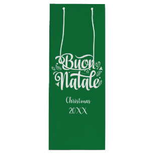 Bolsa Para Vino Buon Natale Merry Christmas