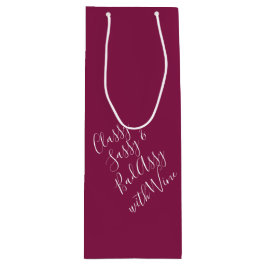 Bolsa Para Vino Burgundy Funny Wine Puns Wine Gift Bag