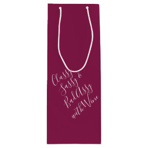 Bolsa Para Vino Burgundy Funny Wine Puns Wine Gift Bag