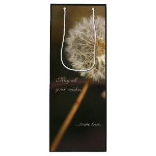 Bolsa Para Vino Cabeza de semilla de Dandelion en tonos marrones