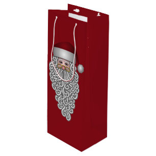 Bolsa Para Vino Cabeza Santa con barba de barba de barba roja bols