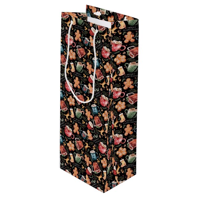 Bolsa Para Vino Cacao Caliente Gingerbread Cookies Navidades Rústi (Angulo Anverso)