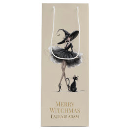 Bolsa Para Vino Caja de regalo de vino Merry Witchmas – Bruja góti