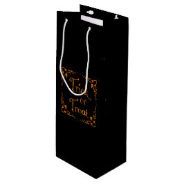 Bolsa Para Vino Calabaza Naranja de Halloween Truco o Trato 