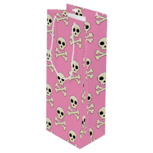 Bolsa Para Vino Calavera con huesos