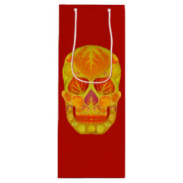 Bolsa Para Vino Calavera de hoja de álamo 13