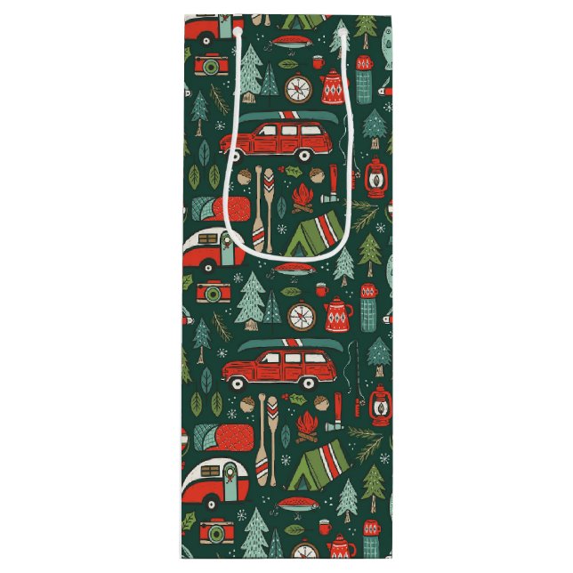 Bolsa Para Vino Camping de Navidades rusos (Anverso)