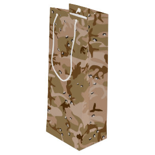 Bolsa Para Vino Camuflaje del desierto con guijarros, militares, e