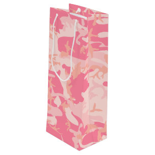 Bolsa Para Vino Camuflaje rosa, ejército, ejército