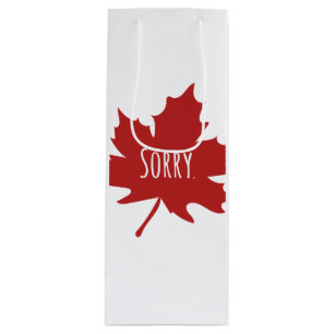 Bolsa Para Vino Canadiense gracioso