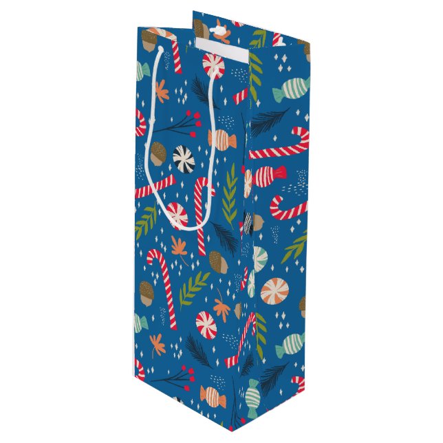 Bolsa Para Vino Cañones de canto y Navidades envueltos dulce (Angulo Anverso)