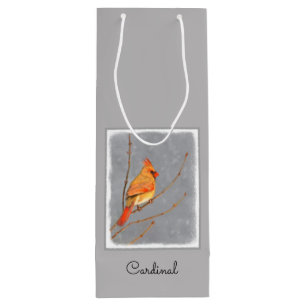 Bolsa Para Vino Cardenal sobre pintura de bifurcaciones - Arte de 