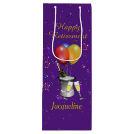Bolsa Para Vino Celebración del retiro Sparkling Wine Purple