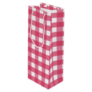Bolsa Para Vino Cerise gingham
