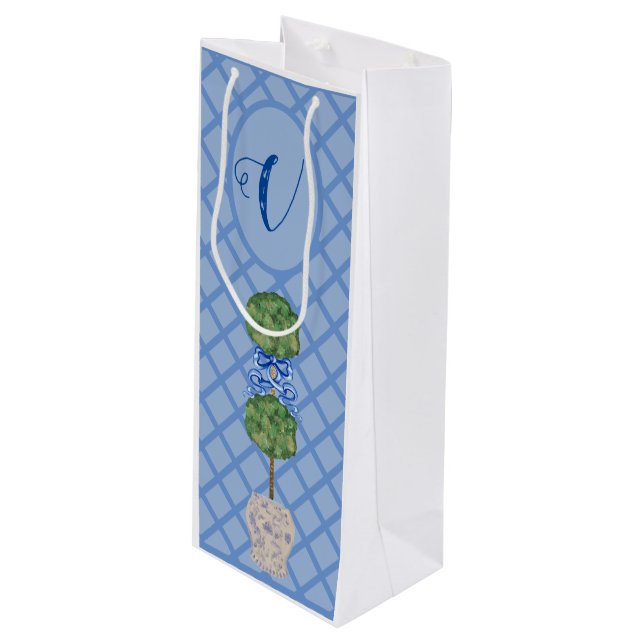 Bolsa Para Vino Cesta Topiary de Chinoiserie Ginger Jar Jars  (Angulo Anverso)