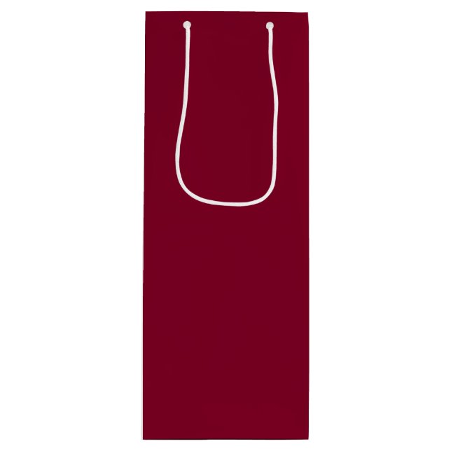 Bolsa Para Vino Chalkboard Snowman Deep Cherry Red (Anverso)