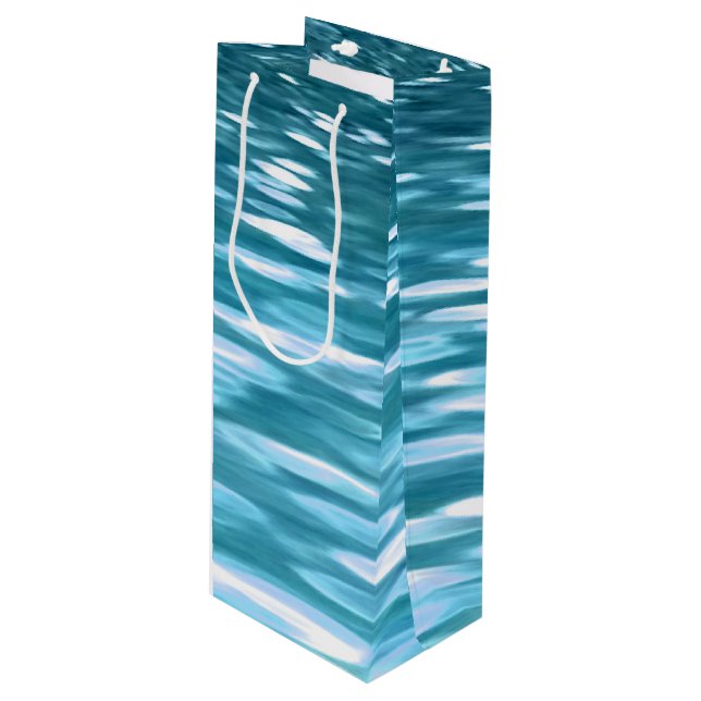 Bolsa Para Vino Chispa verde azulada (Angulo Anverso)