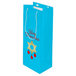 Bolsa Para Vino Chrismukkah Wine Gift Bags