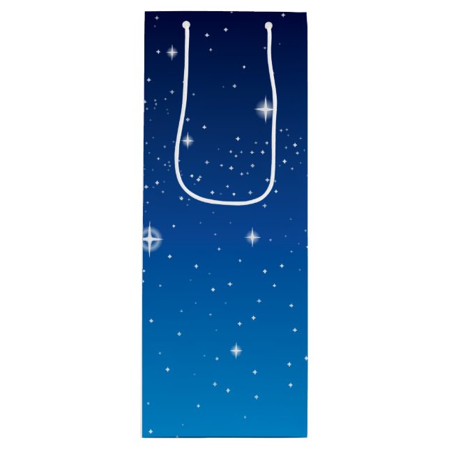 Bolsa Para Vino Cielo Starry Azul Profundo (Anverso)