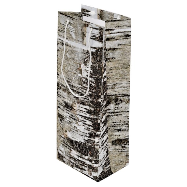 Bolsa Para Vino Cierre del árbol de birch (Angulo Anverso)