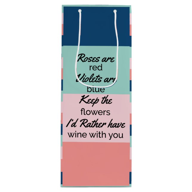 Bolsa Para Vino Cita divertida (Anverso)