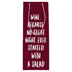 Bolsa Para Vino Cita divertida de la barra