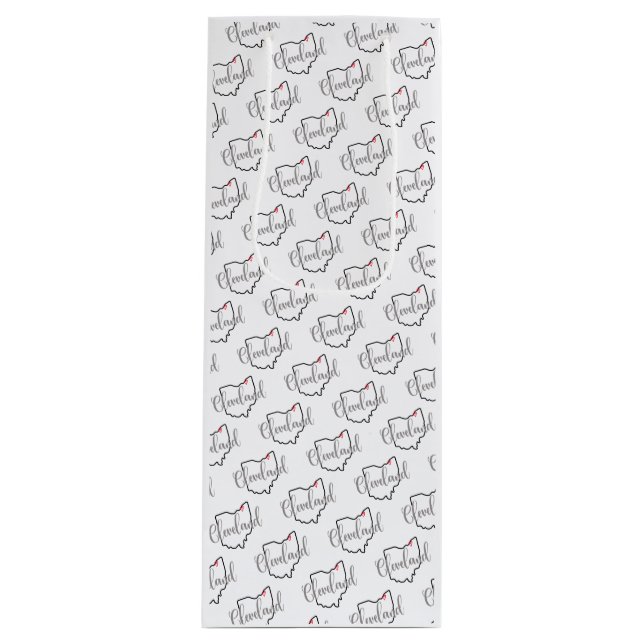 Bolsa Para Vino Cleveland Ohio Love (Anverso)