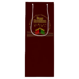 Bolsa Para Vino Coincidiendo con los siete principios de Kwanzaa