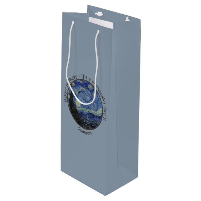 Bolsa Para Vino colección de artículos de Van Gogh The Starry Nigh (Angulo Anverso)