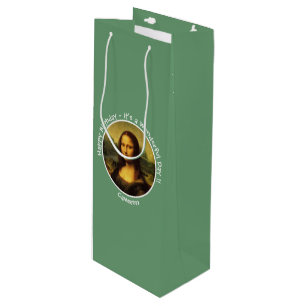 Bolsa Para Vino Colección Fiesta Leonardo da Vinci Mona Lisa