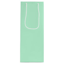 Bolsa Para Vino Color sólido de menta de invierno