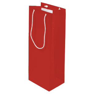 Bolsa Para Vino Color sólido rojo navidad