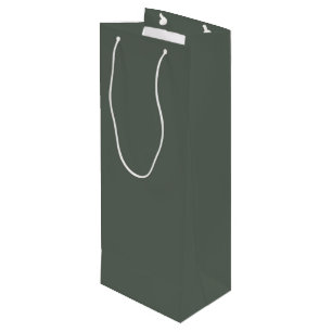 Bolsa Para Vino Color sólido verde del bosque oscuro - color - ma