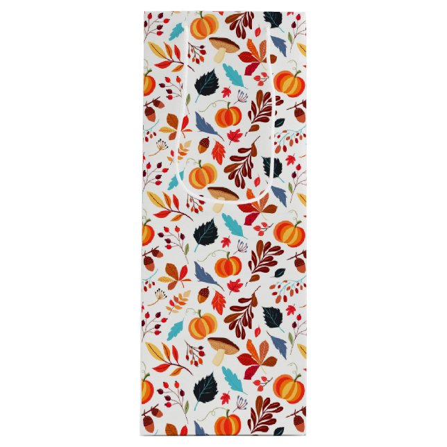 Bolsa Para Vino Colores de caídas festivas (Anverso)