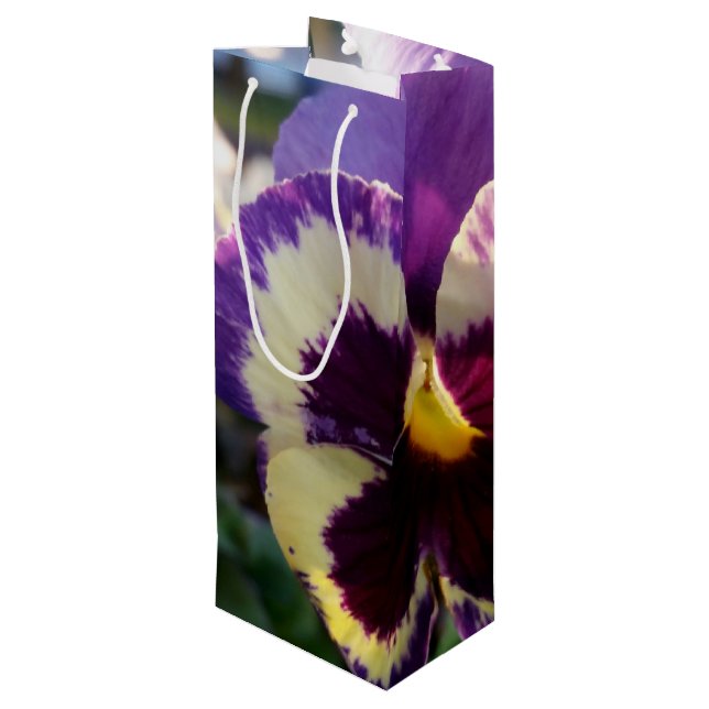 Bolsa Para Vino colorido resorte Pansy (Angulo reverso)
