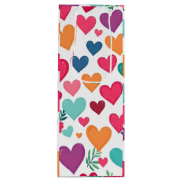Bolsa Para Vino Coloridos corazones