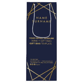Bolsa Para Vino Comercialización promocional moderna de la geométr