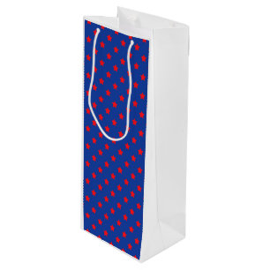 Bolsa Para Vino Comics Superhéroe Stars Red Blue Kids Fun