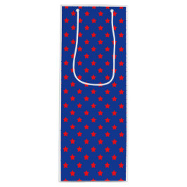 Bolsa Para Vino Comics Superhéroe Stars Red Blue Kids Fun
