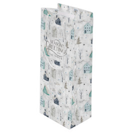 Bolsa Para Vino Cómodo Navidades del hogar ID985 Verde azulado