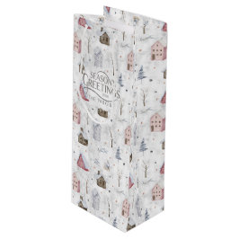Bolsa Para Vino Cómodo Navidades domésticos Pink ID985