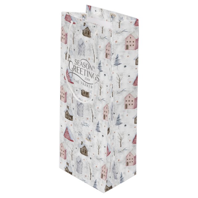 Bolsa Para Vino Cómodo Navidades domésticos Pink ID985 (Angulo Anverso)