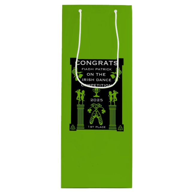 Bolsa Para Vino Concurso de Baile Irlandés (Anverso)