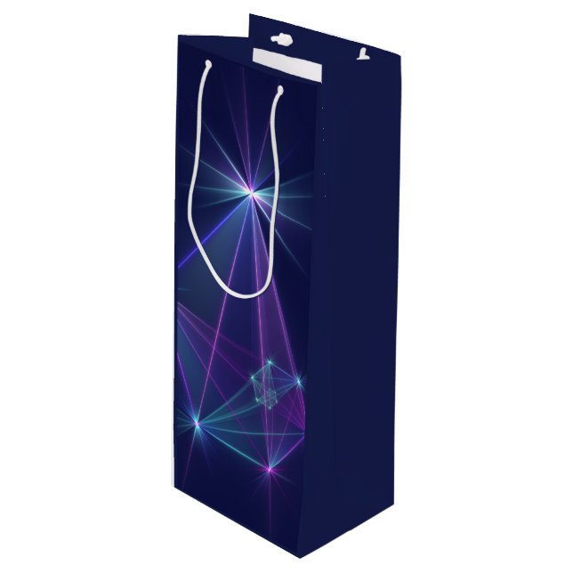 Bolsa Para Vino Constelación, abstracta fantasía de arte fractal (Angulo Anverso)