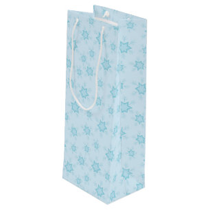 Bolsa Para Vino Copos de nieve, hielo azul, helados de nieve, niev